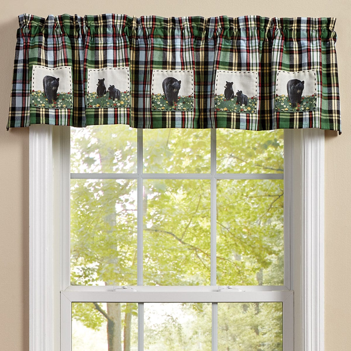 Happy Days Lined Bear Valance