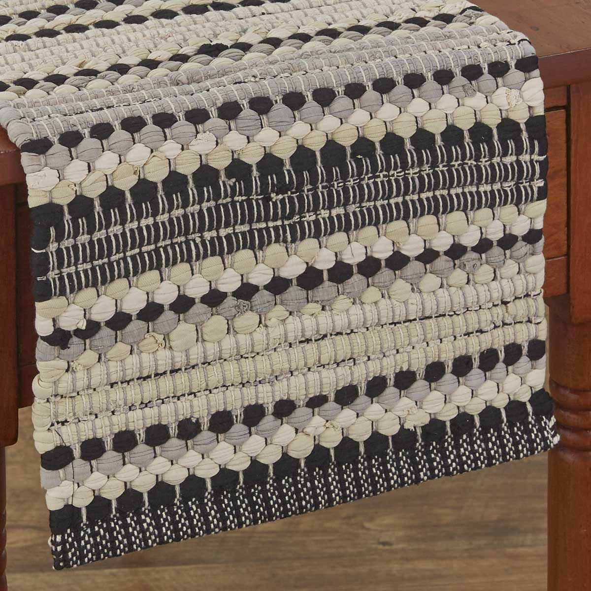 Stars & Stripes 54” Chindi Table Runner