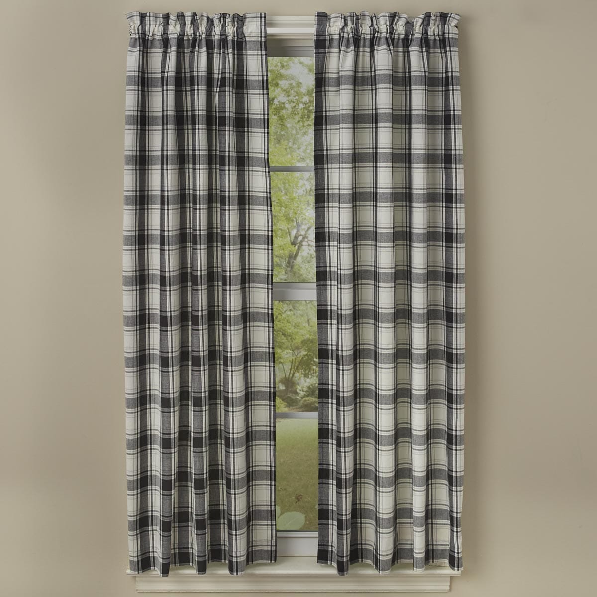 Classic Plaid 63" Drape Set