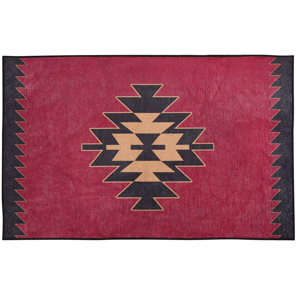 Red Dawn Black Bear Washable Rug