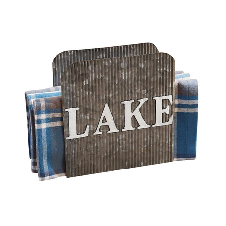 On Lake Time Silver Napkin Holder