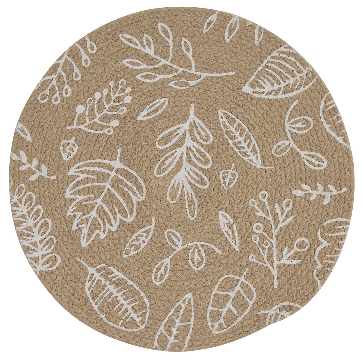 Graphic Leaves Tan Placemat