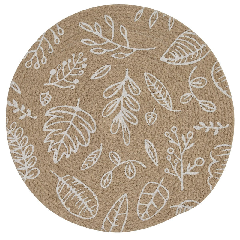 Graphic Leaves Tan Placemat