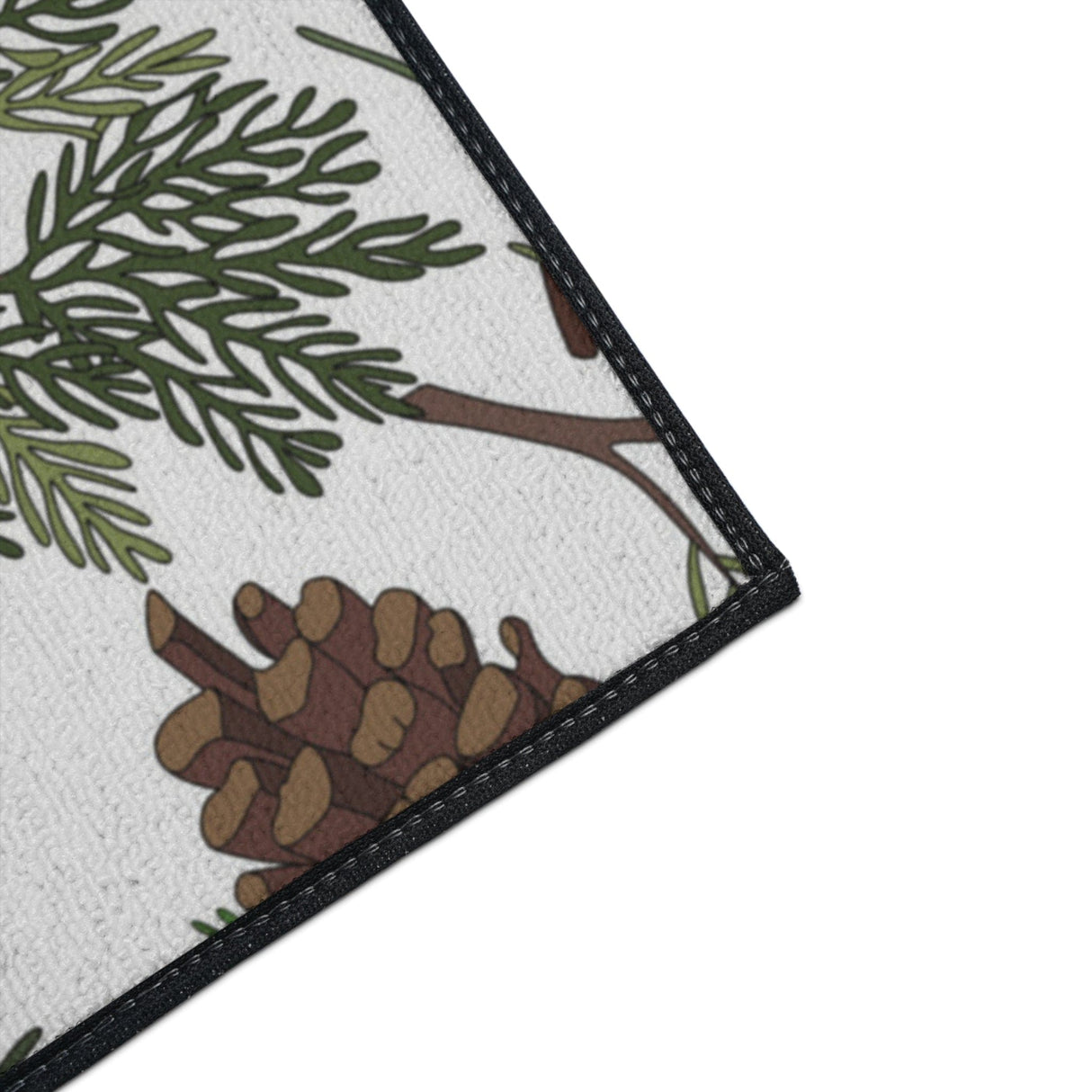 Pinecone Forest Non-Slip Rug