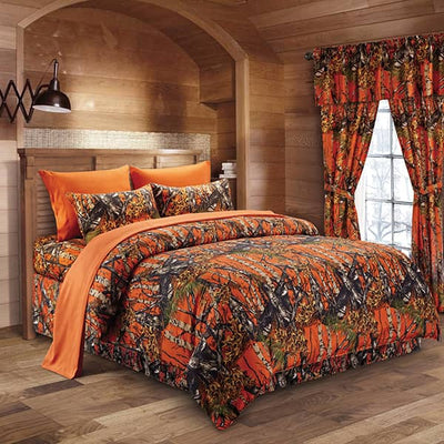 The Woods Orange Comforter Set