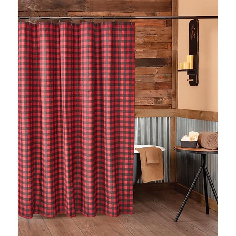 Black Bear Retreat Shower Curtain