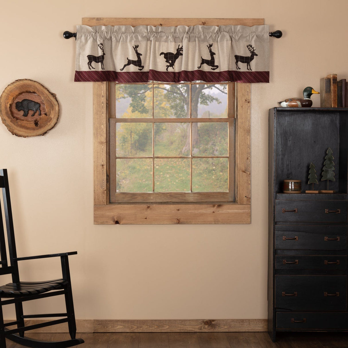 Wildlife Patch 72" Deer Valance