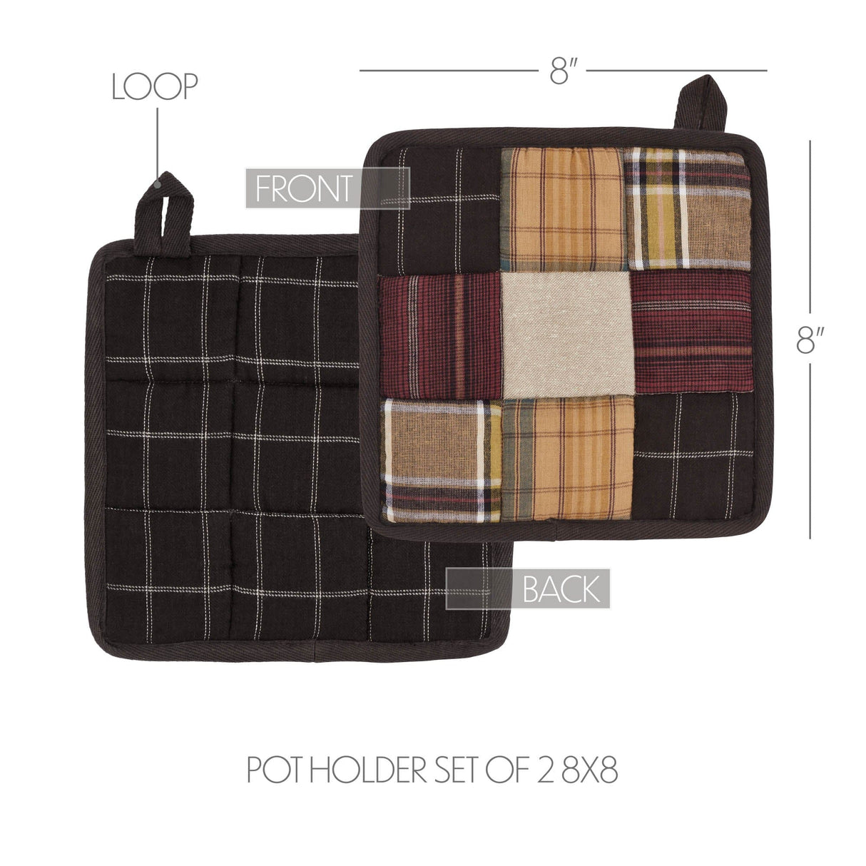 Wildlife Patch Pot Holder Set