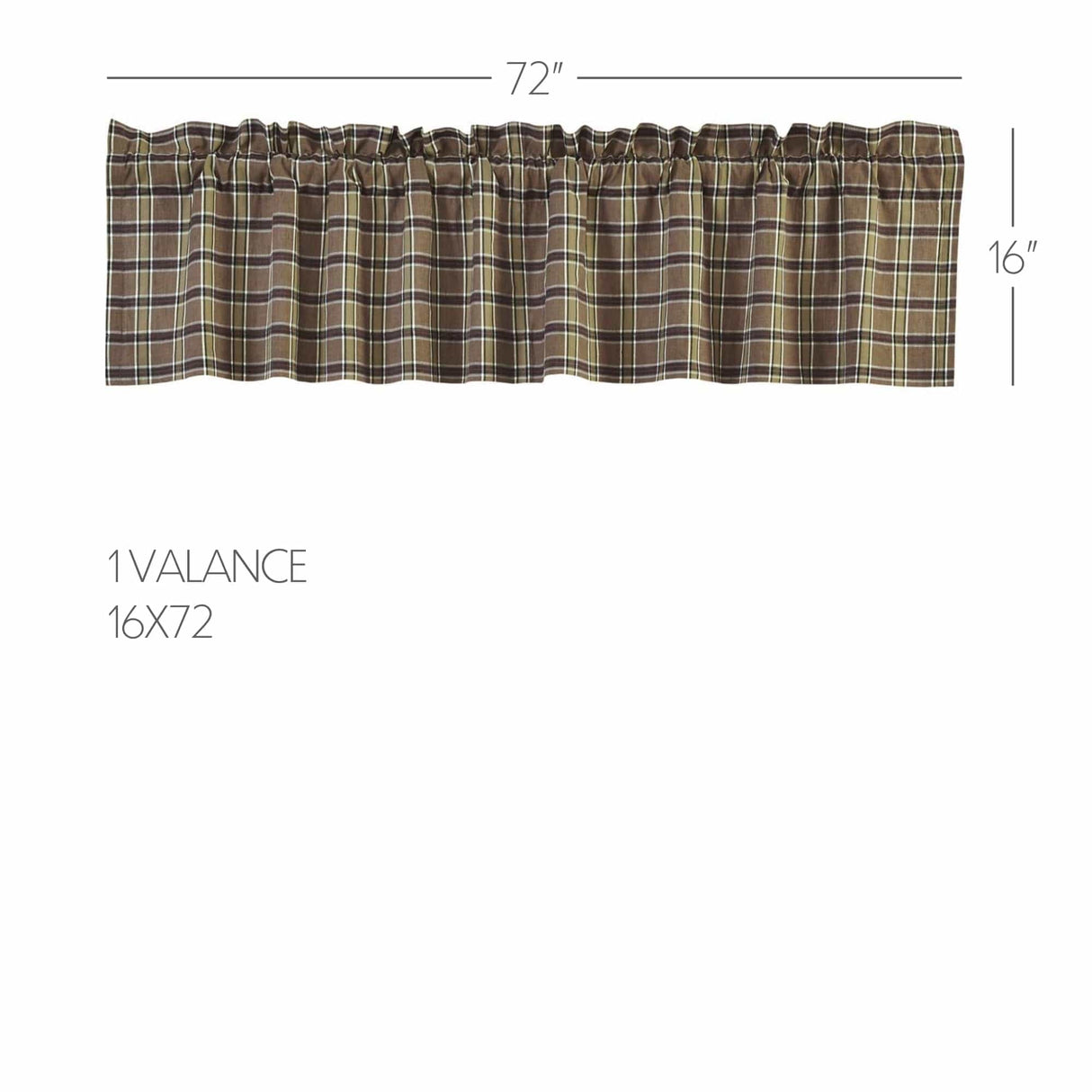 Wildlife Patch 72" Plaid Valance