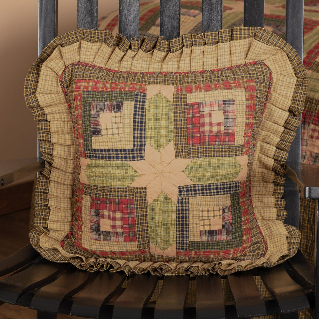Tea Time Quilted Accent Pillow