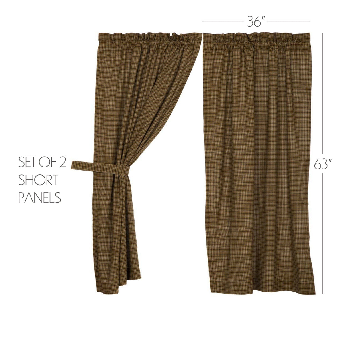 Tea Time 63" Drape Set