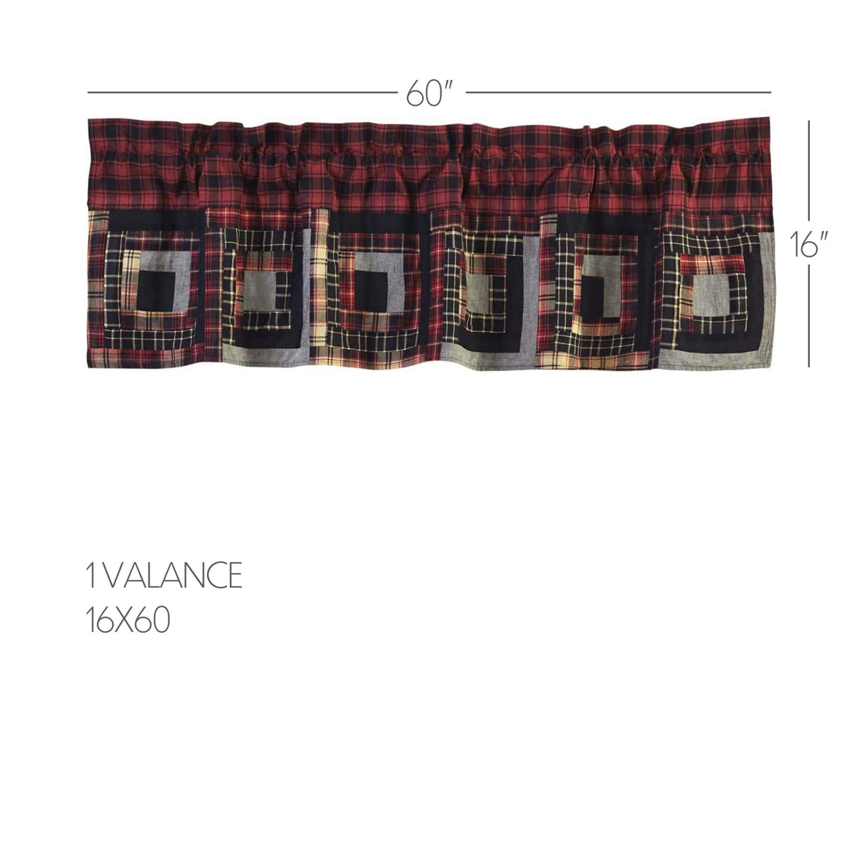 Durango 60" Patchwork Valance