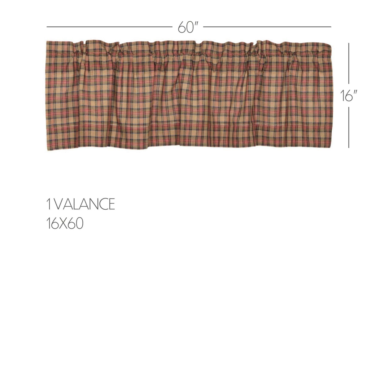 Aged Woodland 60" Valance