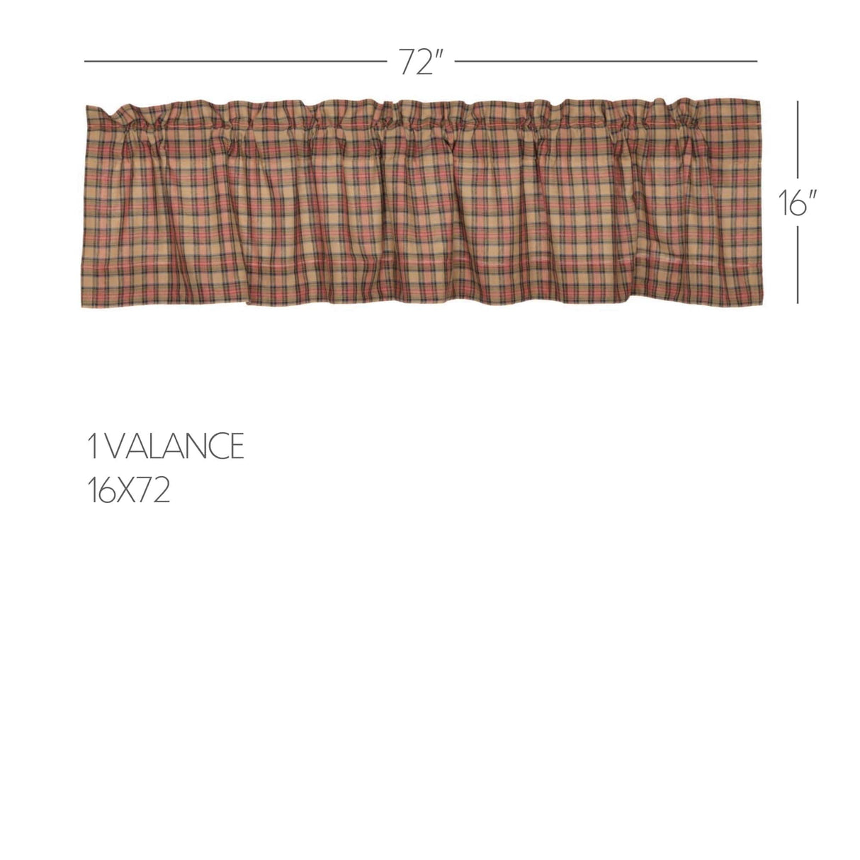 Aged Woodland 72" Valance
