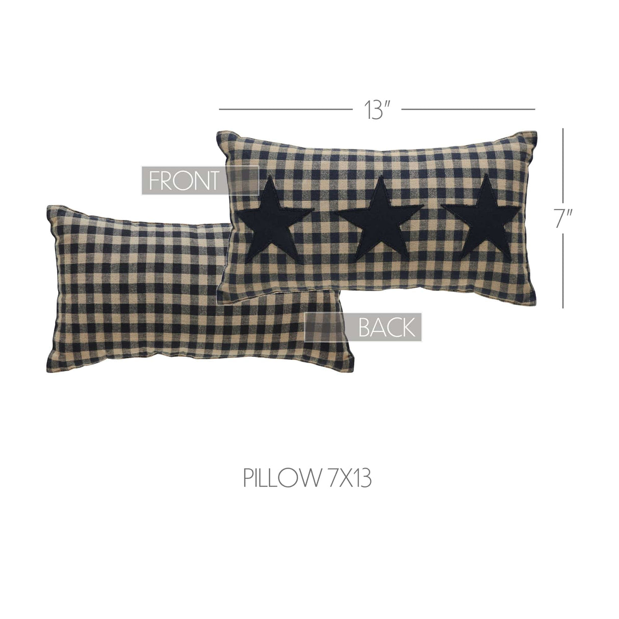 Sandy Star Triple Pillow