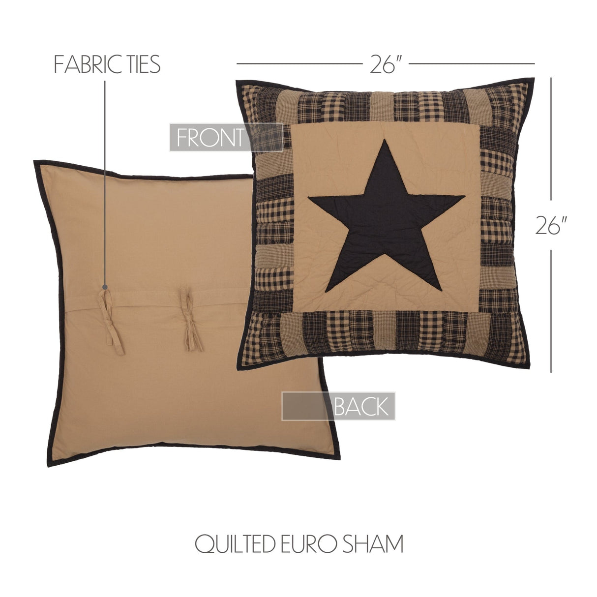 Sandy Star Euro Sham