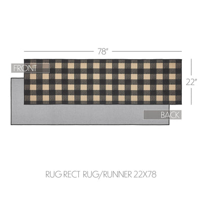 Black & Tan 78" Accent Rug