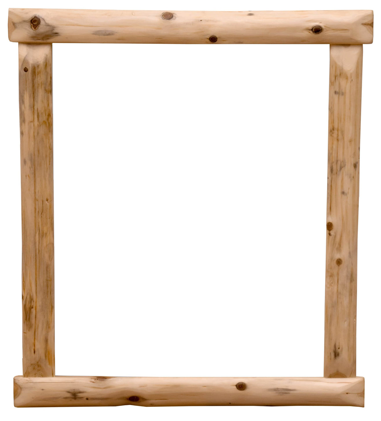 Cedar Log Pioneer Mirror Frame