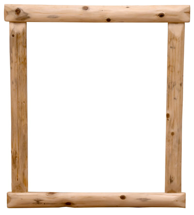 Cedar Log Pioneer Mirror Frame