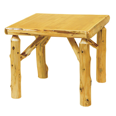 Cedar Log Game Table