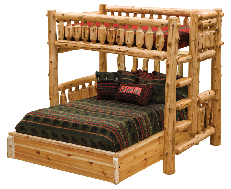 Cedar Log Traditional Loft Bed