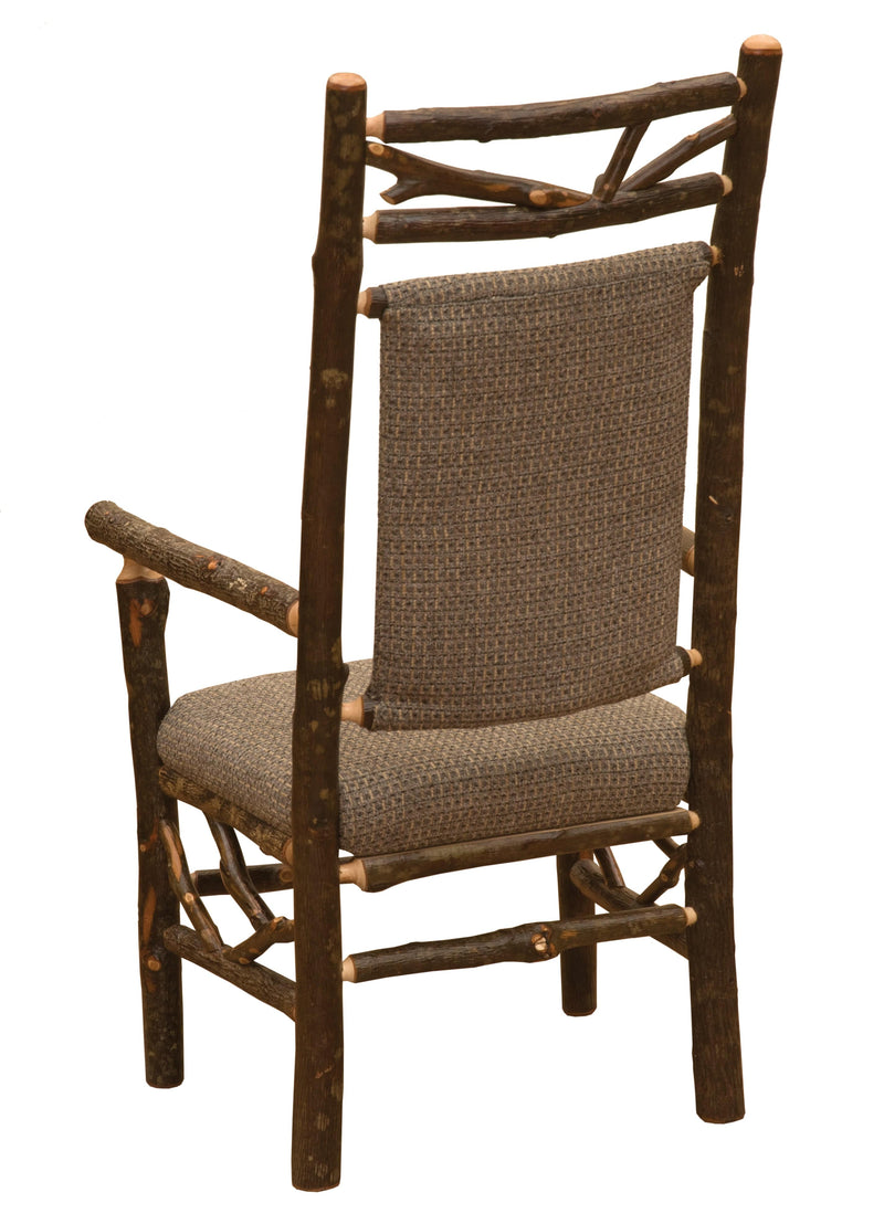 Hickory Log Twig Arm Chair