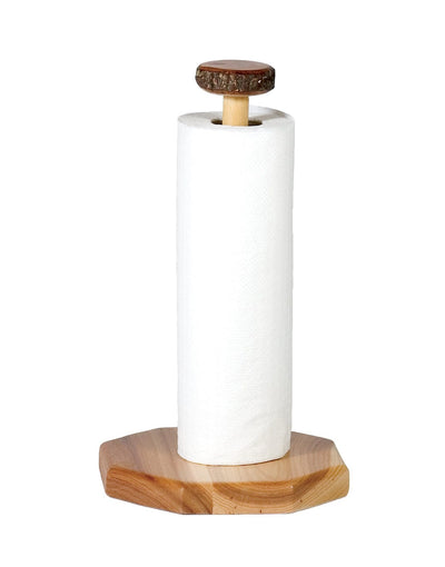 Hickory Log Paper Towel Holder
