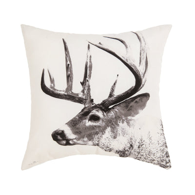 Deer Portrait Throw Pillow