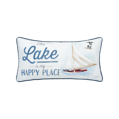 Happy Place Throw Pillow
