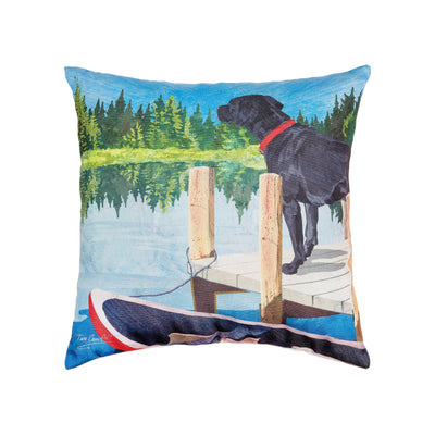 On The Dock Throw Pillow
