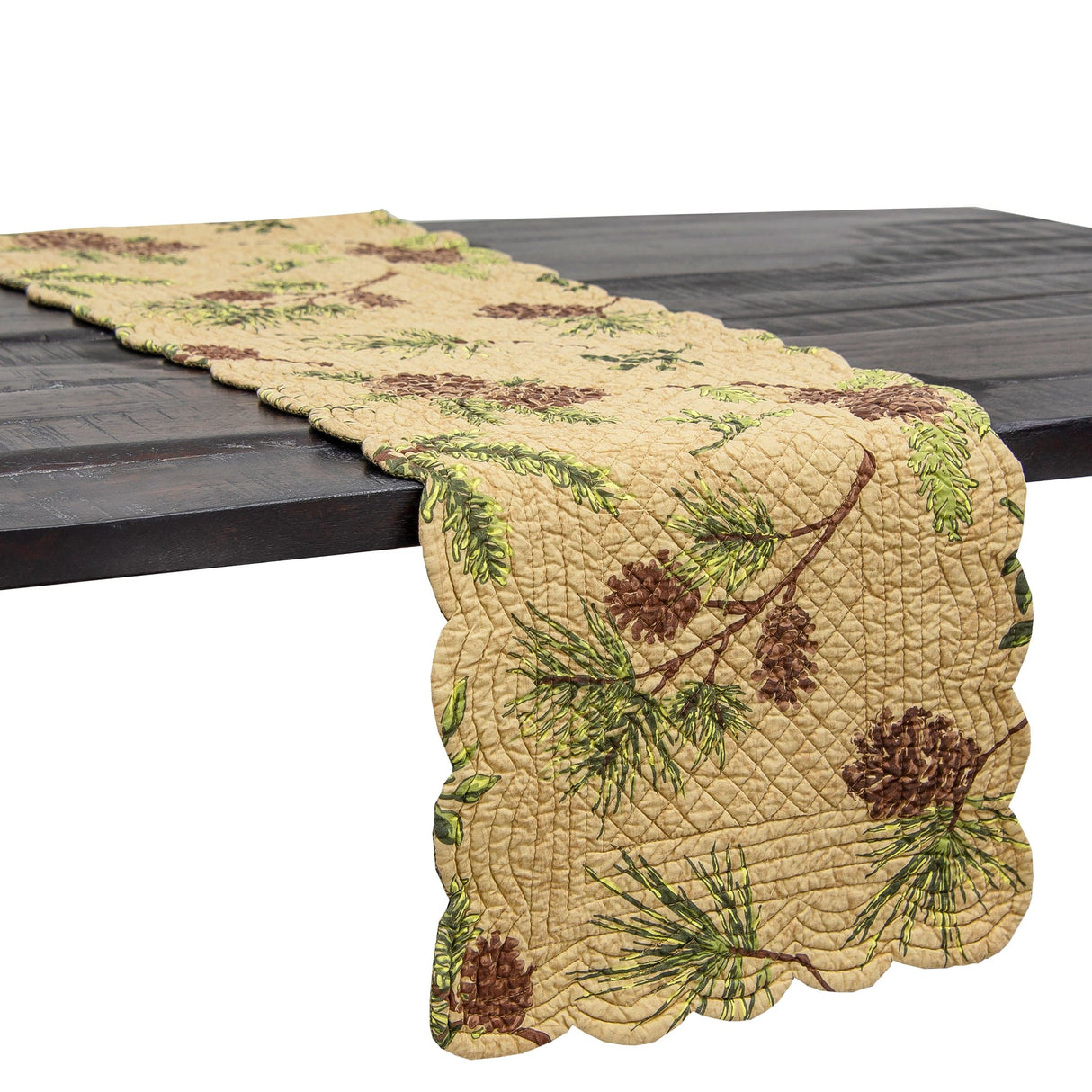 Pinecone Cabin Table Runner