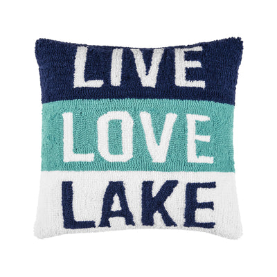 Live Love Lake Throw Pillow