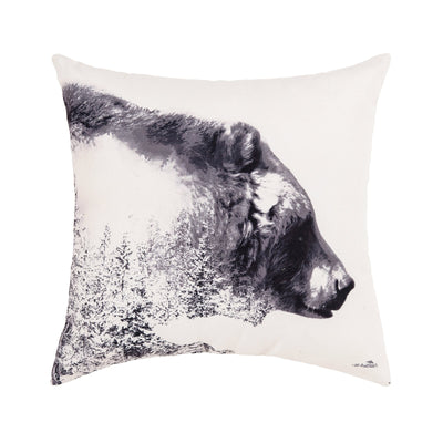 Bear Portrait Throw Pillow