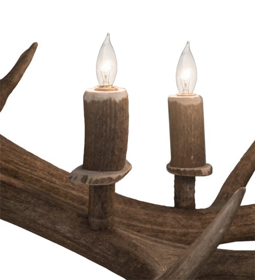 64" Elk & Fallow Deer 8 Light Antler Chandelier