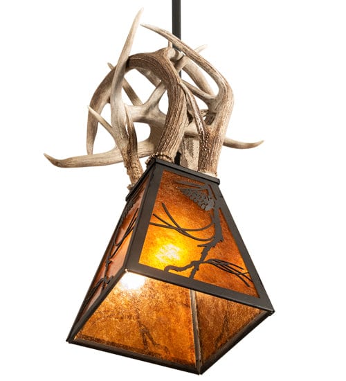 17" Shadow Pines Antler Pendant