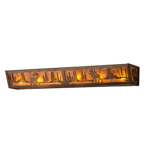 Wooded Elk 36" Vanity Light
