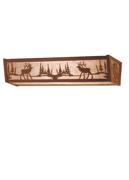 Wooded Elk 30" Vanity Light