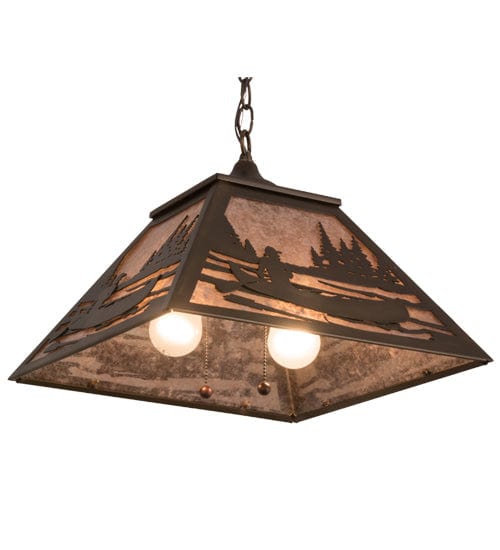 Boundary Waters 16" Square Pendant