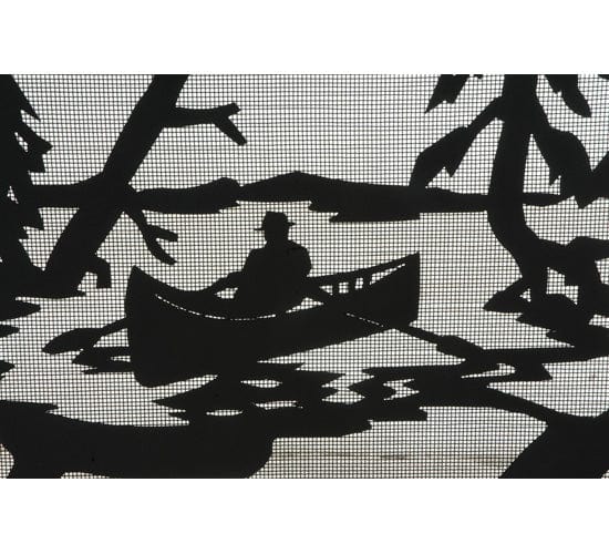 Boundary Waters Arched Fireplace Screen