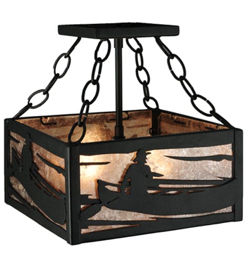 Boundary Waters 10" Square Semi Flush Mount