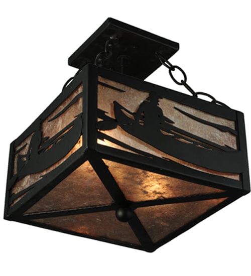 Boundary Waters 10" Square Semi Flush Mount