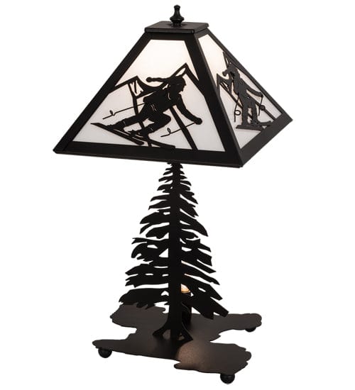 Downhill Ski 21" Table Lamp
