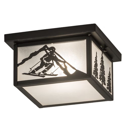 Downhill Ski 12" Square Flush Mount
