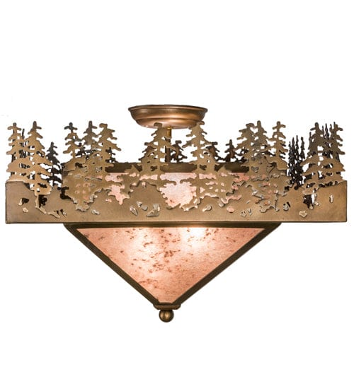 Lake Ponderosa 19" Square Flush Mount