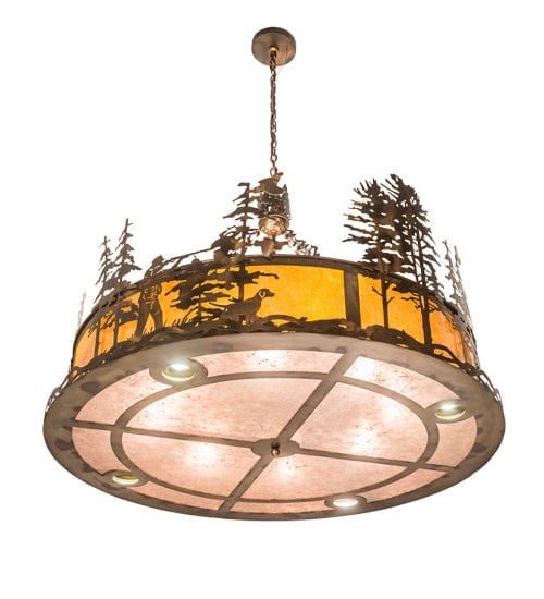 Quail Hunt 50" Inverted Pendant