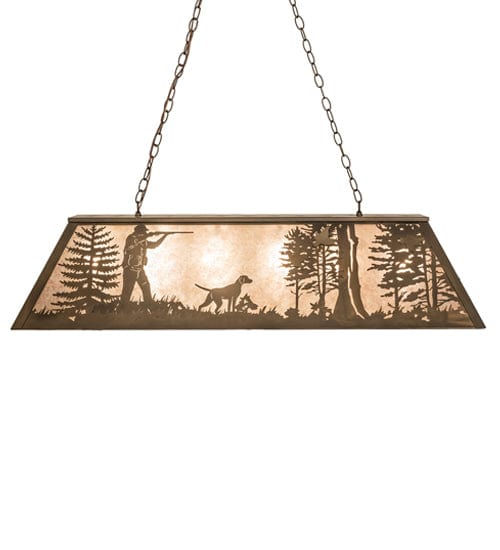 Quail Hunt 48" Oblong Pendant