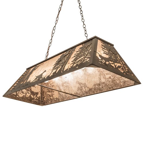 Quail Hunt 48" Oblong Pendant