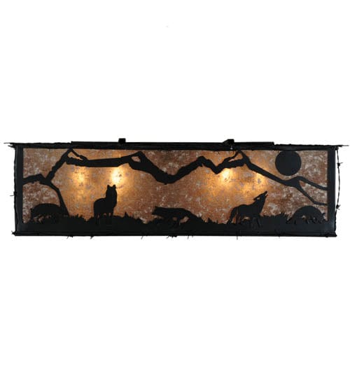 Wolf Howl 39" Square Flush Mount