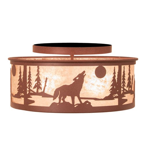 Wolf Howl 18" Flush Mount
