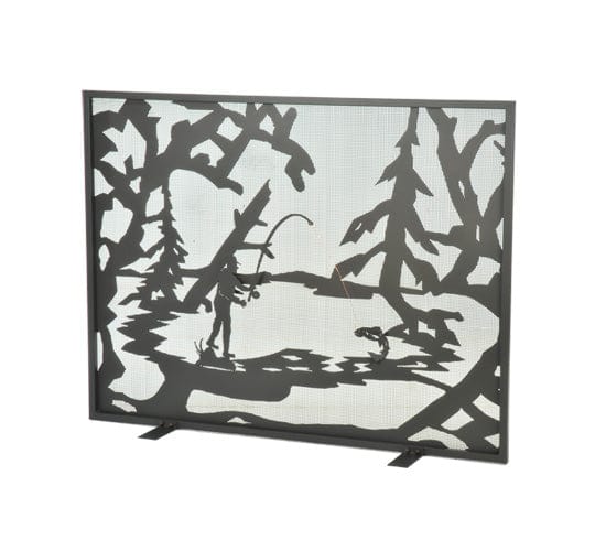 Fly Fishing Waters 44" Fireplace Screen